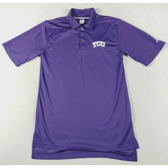Russell Athletic Other - Russell Athletic Polo Shirt Mens Small Purple TCU Horned Frogs NCAA Football